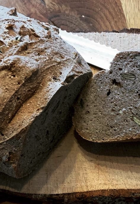 Buchweizen Brot mit Kernen